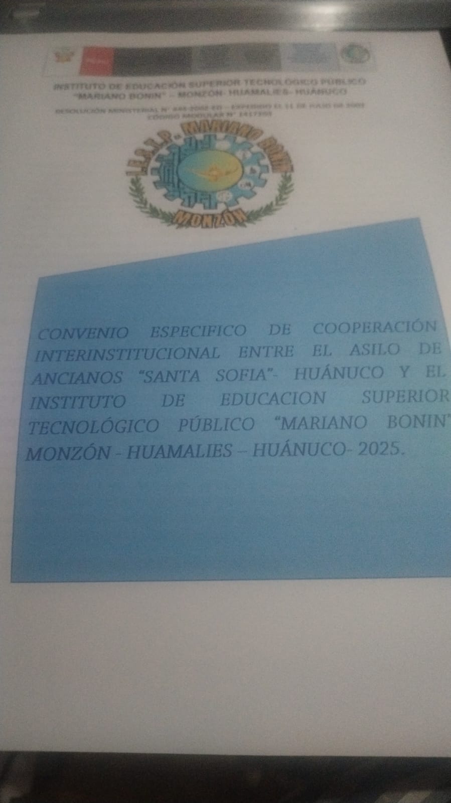 ASILO DE ANCIANOS SANTA SOFÍA "HUÁNUCO"